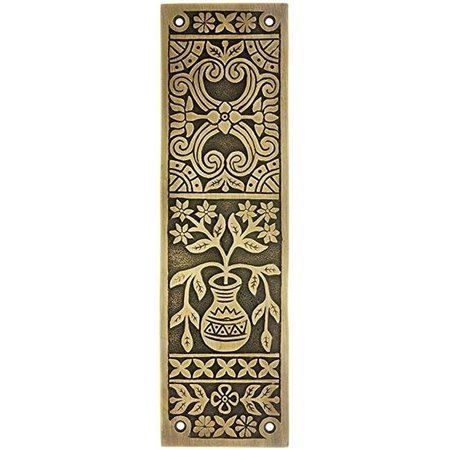 BRASS ACCENTS Brass Accents A07-P6320-605 3 x 12 in. Push Plate Set; Polished Brass A07-P6320-605